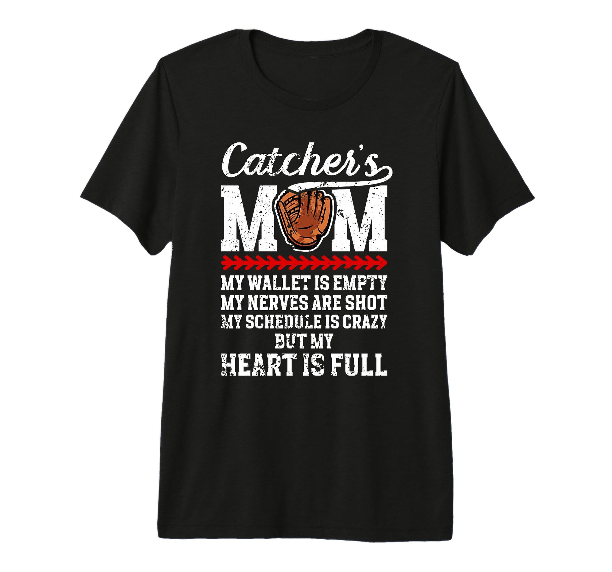 Catchers Mom Baseball Catcher Mom T-Shirt - Graphic Print for Adults - T-Shirt, Sweatshirt, Hoodie