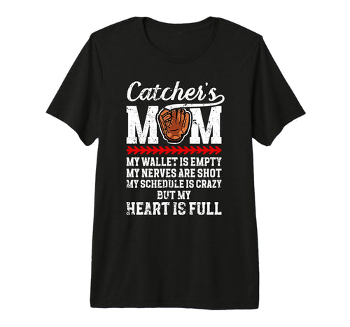 Catchers Mom Baseball Catcher Mom T-Shirt - Graphic Print for Adults - T-Shirt, Sweatshirt, Hoodie