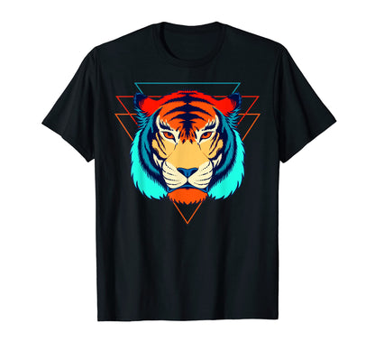 Tiger Vaporwave Retrowave Aesthetic T-Shirt - Aesthetic Graphic for Adults - T-Shirt, Sweatshirt, Hoodie