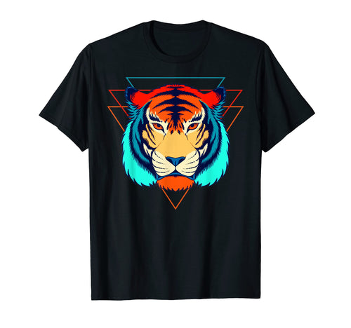 Tiger Vaporwave Retrowave Aesthetic T-Shirt - Aesthetic Graphic for Adults - T-Shirt, Sweatshirt, Hoodie