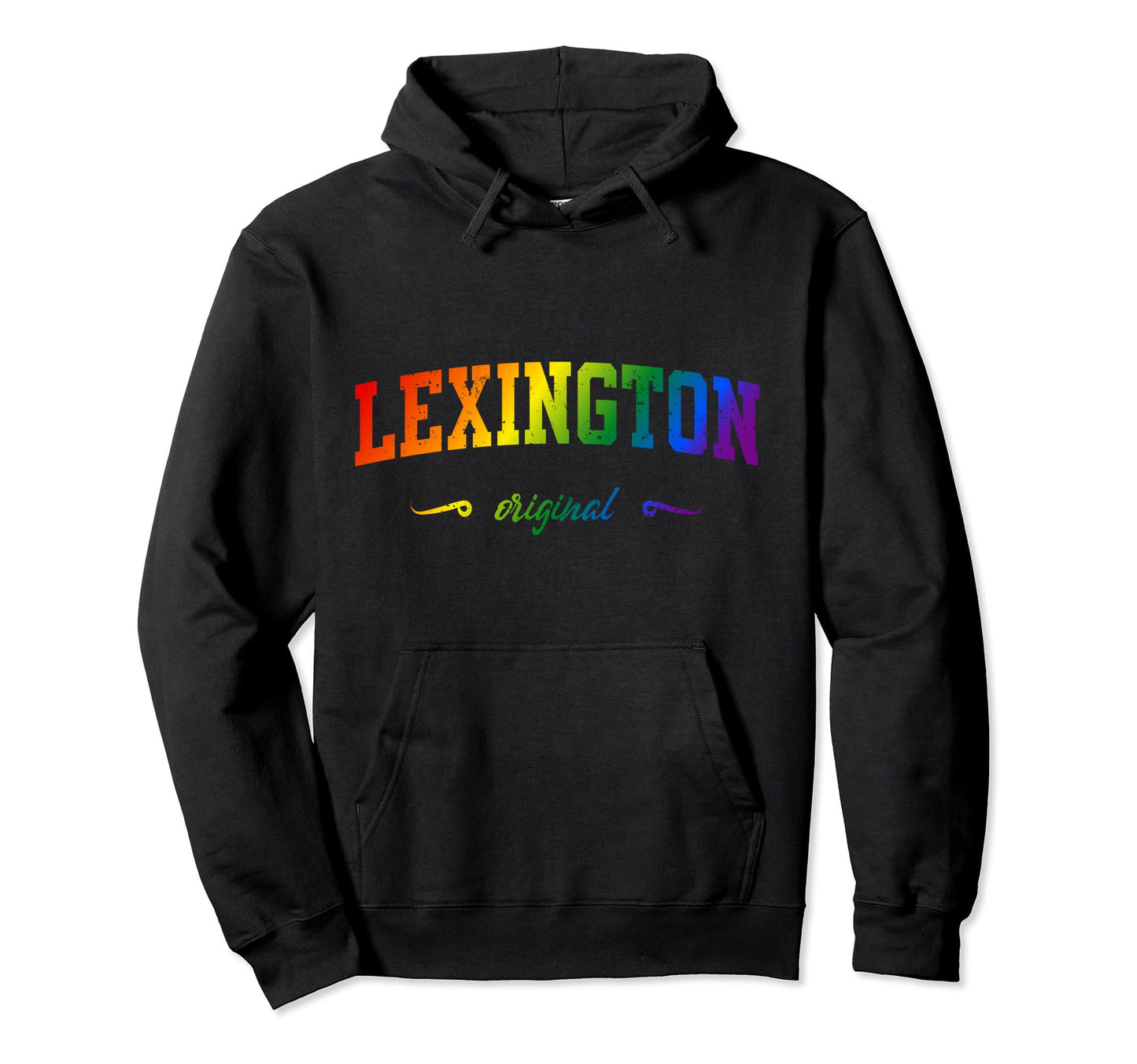 Lexington Kentucky Lgbtqai Rainbow Hoodie - Unique Graphic for Adults - T-Shirt, Sweatshirt, Hoodie