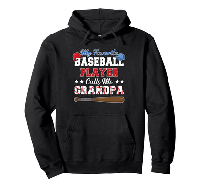 My Favorite Baseball Player Calls Me Hoodie - Trendy Graphic Men Women - T-Shirt, Sweatshirt, Hoodie