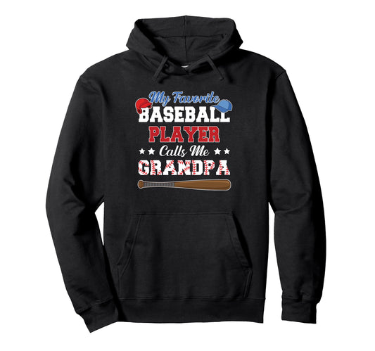 My Favorite Baseball Player Calls Me Hoodie - Trendy Graphic Men Women - T-Shirt, Sweatshirt, Hoodie