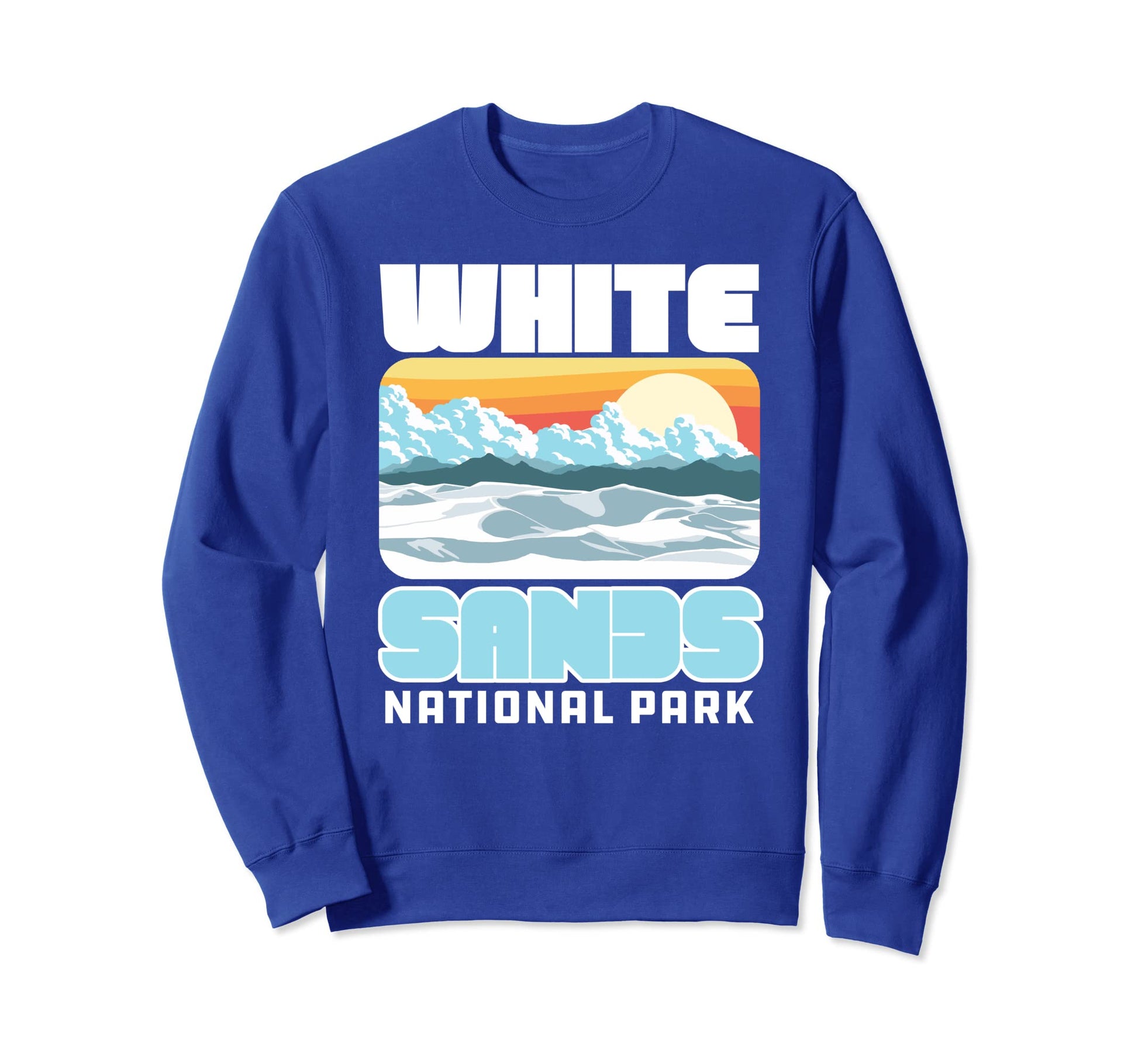 White Sand National Park 80S Sweatshirt - Unique Graphic for Adults - T-Shirt, Sweatshirt, Hoodie