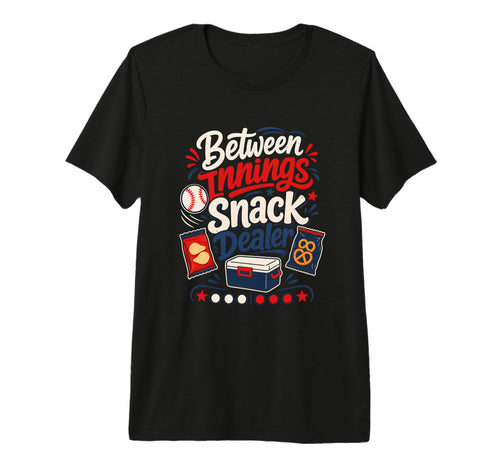 Funny Baseball Mom Snack Tri Blend T-Shirt - Minimalist Print for Adults - T-Shirt, Sweatshirt, Hoodie