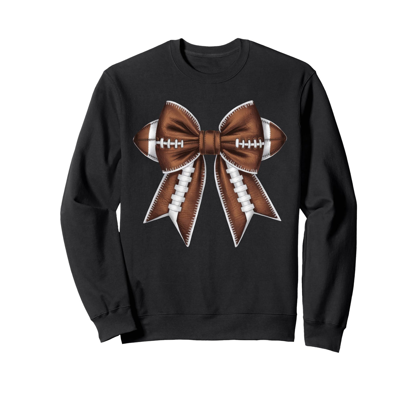 Coquette Bow Funny Football Sweatshirt - Casual Everyday Wear for Adults - T-Shirt, Sweatshirt, Hoodie