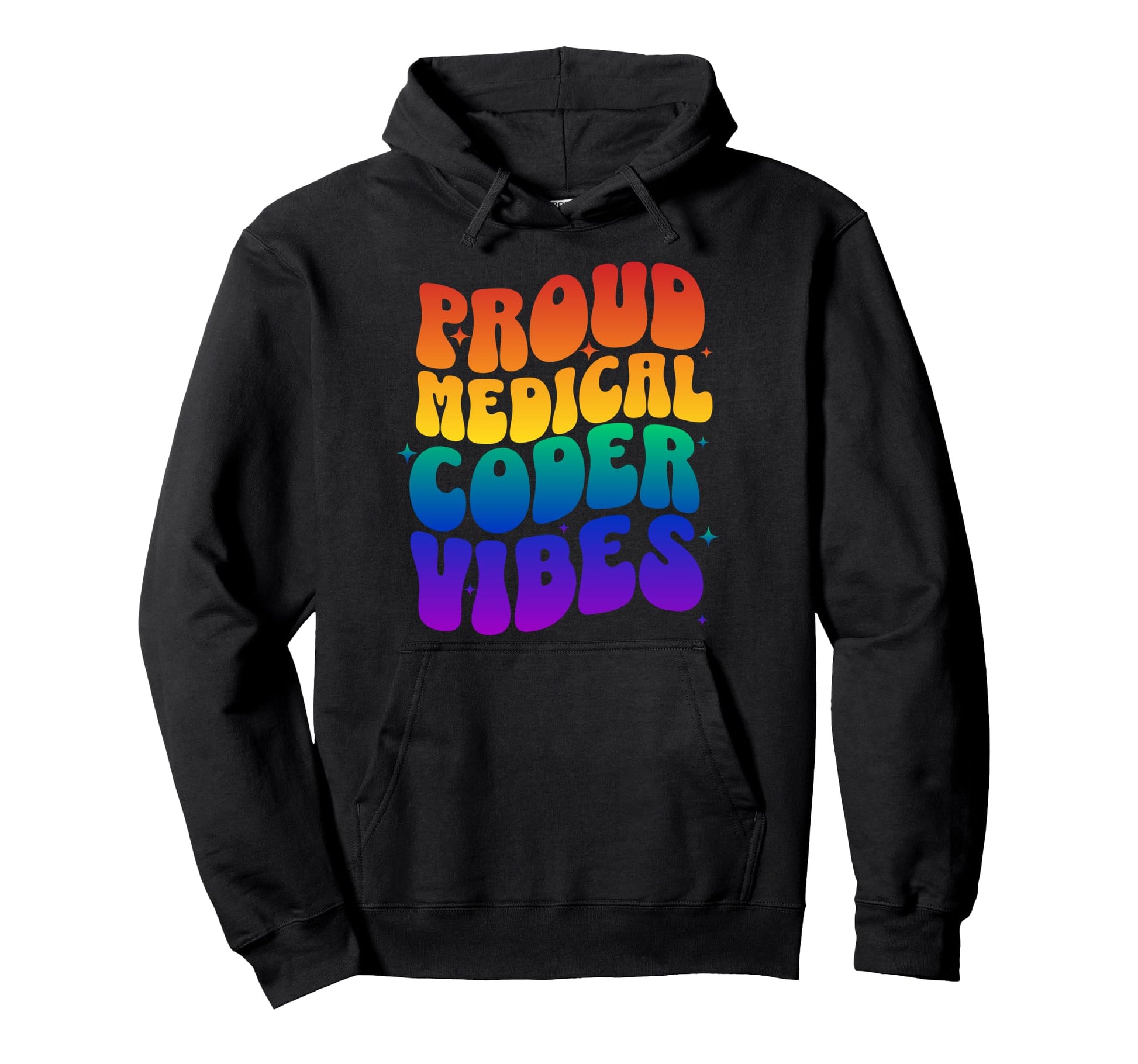 Lgbtq Medical Coder Pride Rainbow Vibes Hoodie - Custom Art Print Unisex - T-Shirt, Sweatshirt, Hoodie