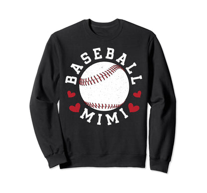 Baseball Mimi Grandma Mimi Baseball Sweatshirt - Graphic Print Men Women - T-Shirt, Sweatshirt, Hoodie