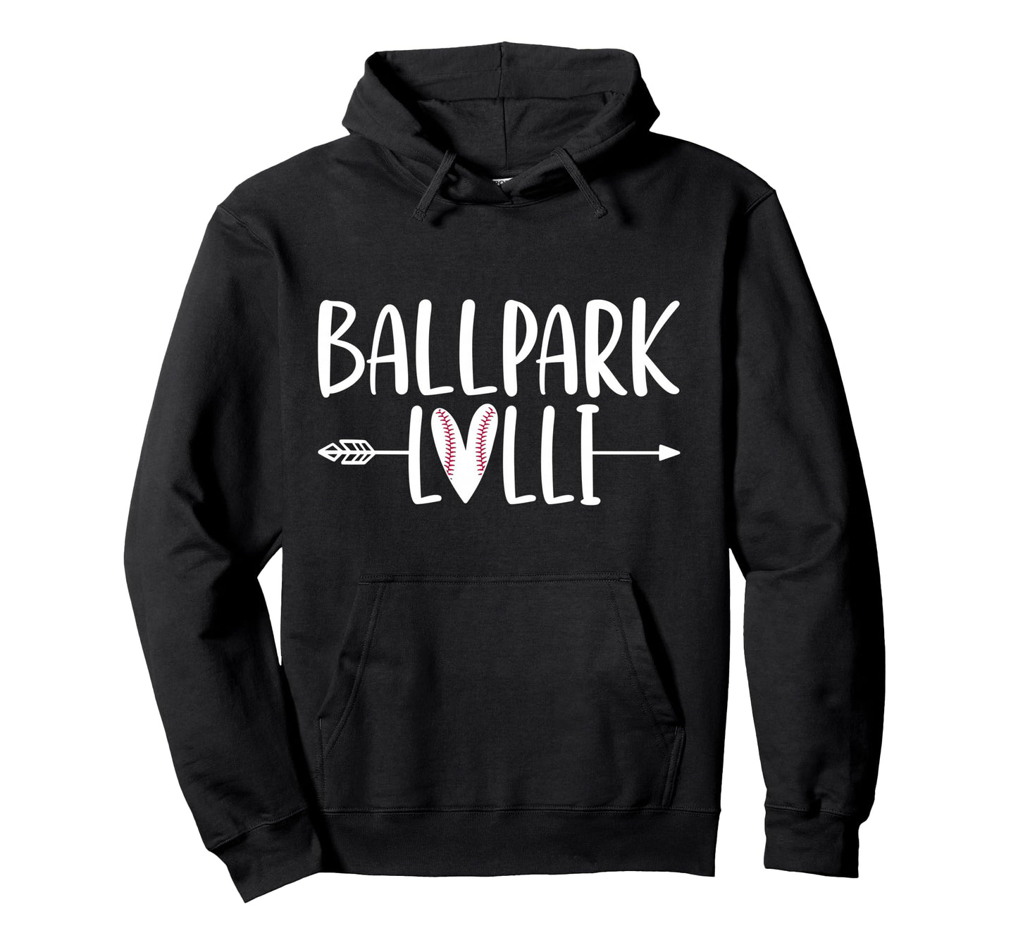 Ballpark Lolli Baseball Lolli Baseball Hoodie - Novelty Apparel for Adults - T-Shirt, Sweatshirt, Hoodie