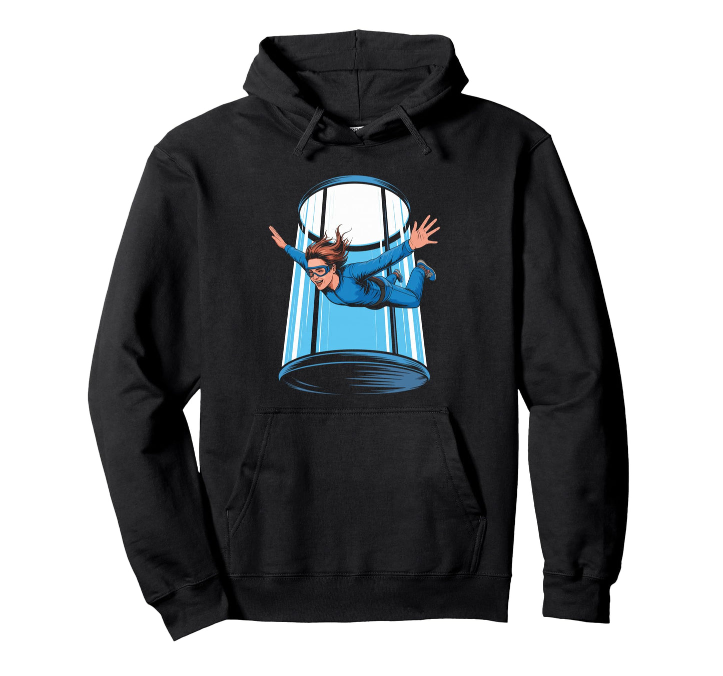 Scuba Diver Cylinder Rainbow Gradient Hoodie - Unique Graphic for Adults - T-Shirt, Sweatshirt, Hoodie