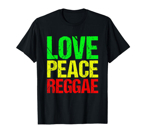 Rasta Jamaica Reggae Love Peace T-Shirt - Aesthetic Graphic Men Women - T-Shirt, Sweatshirt, Hoodie