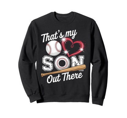 Thats My Son Baseball Grandma Sweatshirt - Trendy Graphic for Adults - T-Shirt, Sweatshirt, Hoodie