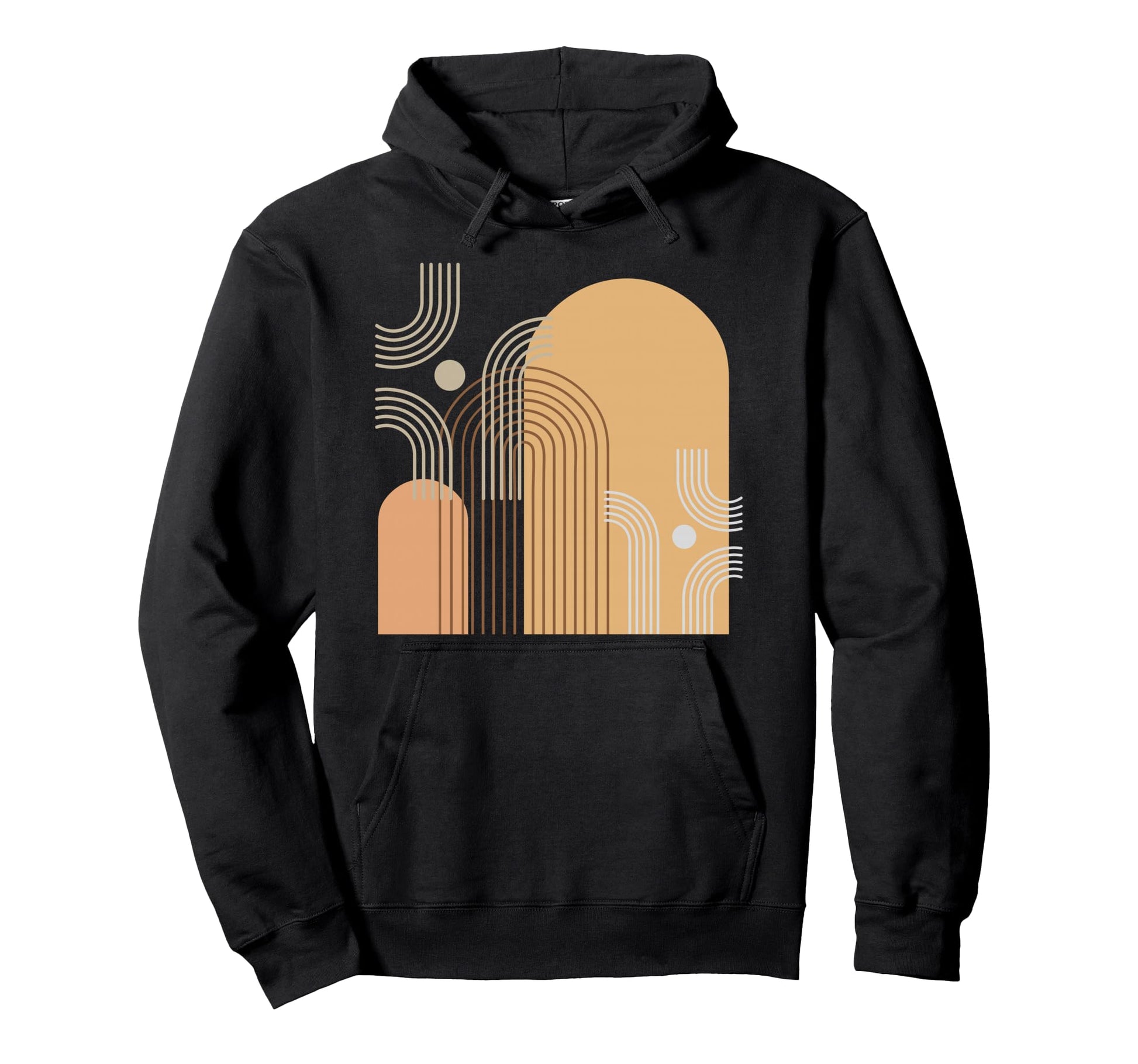 Mid Century Mod Abstract Minimalist Hoodie - Casual Everyday Wear Unisex - T-Shirt, Sweatshirt, Hoodie
