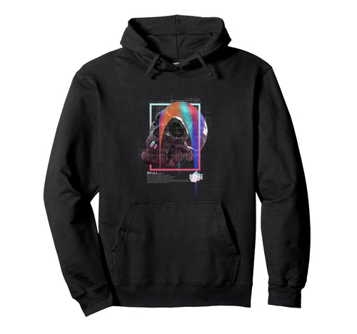 Rainbow Skull Aesthetic Edgy Streetwear Hoodie - Novelty Apparel Men Women - T-Shirt, Sweatshirt, Hoodie