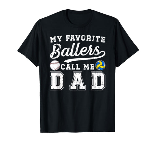 My Favorite Ballers Call Me Dad T-Shirt - Minimalist Print Men Women - T-Shirt, Sweatshirt, Hoodie