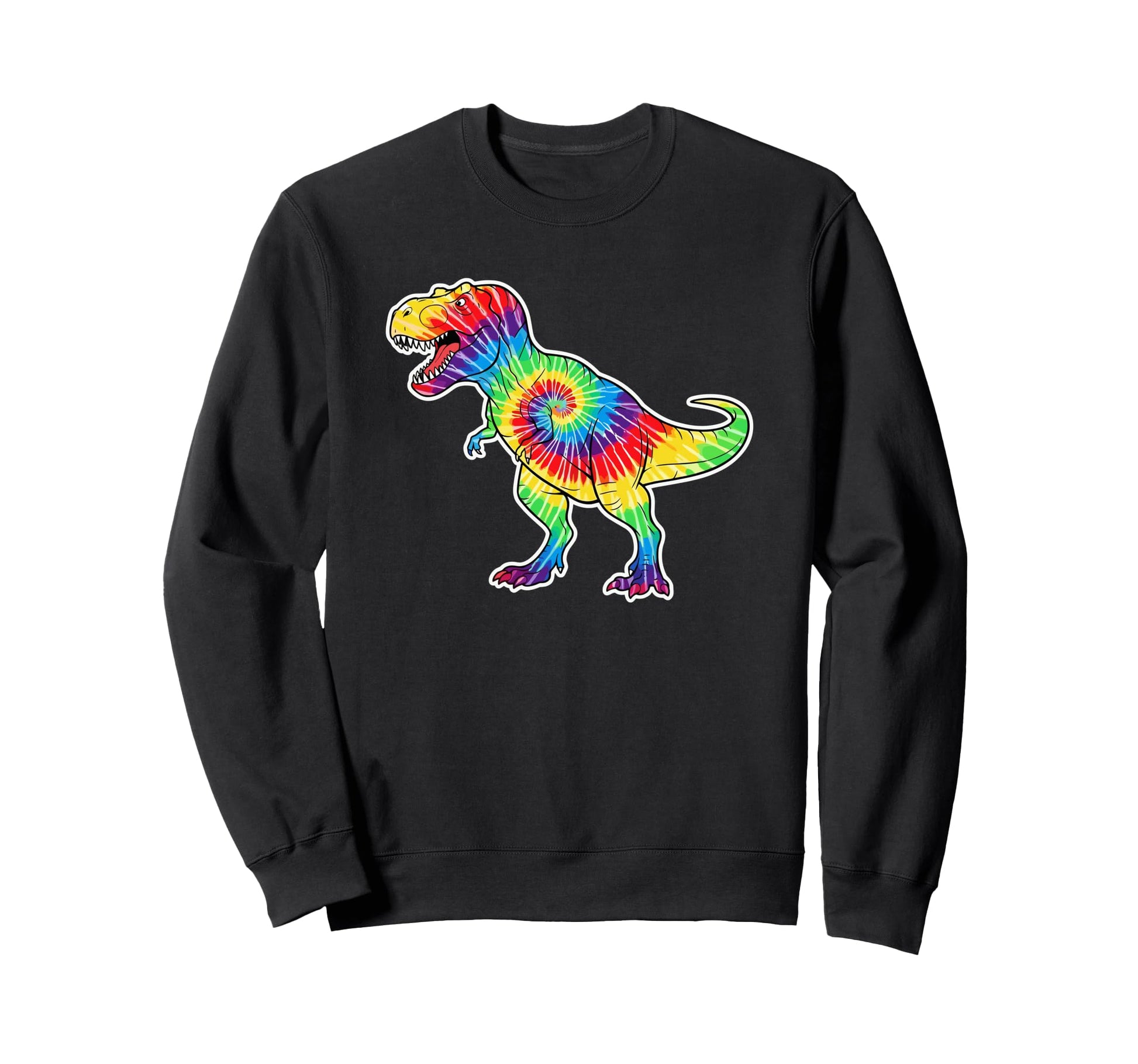Tie Dye Tyrannosaurus Dinosaur Sweatshirt - Novelty Apparel Men Women - T-Shirt, Sweatshirt, Hoodie