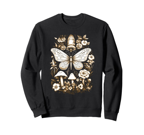 Boho Moth Grunge Fairycore Witchy Sweatshirt - Novelty Apparel for Adults - T-Shirt, Sweatshirt, Hoodie