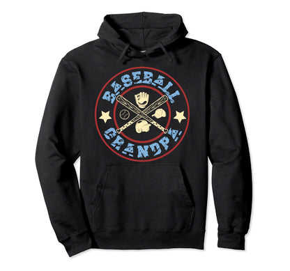 Baseball Grandpa Grandson Gloves Hoodie - Novelty Apparel for Adults - T-Shirt, Sweatshirt, Hoodie