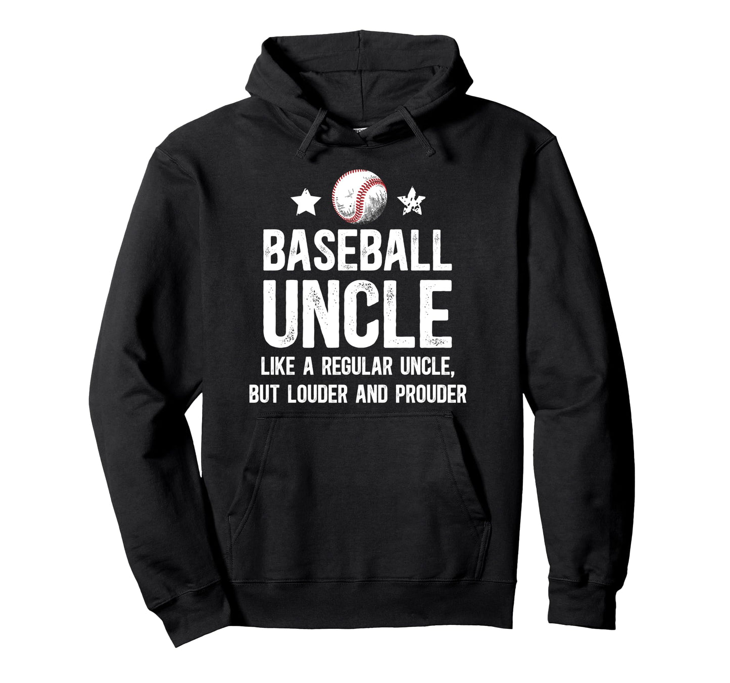 Baseball Uncle Baseball Player Uncle Hoodie - Custom Art Print for Adults - T-Shirt, Sweatshirt, Hoodie