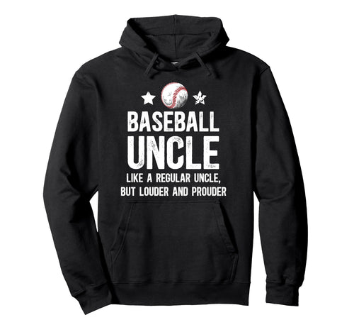 Baseball Uncle Baseball Player Uncle Hoodie - Custom Art Print for Adults - T-Shirt, Sweatshirt, Hoodie