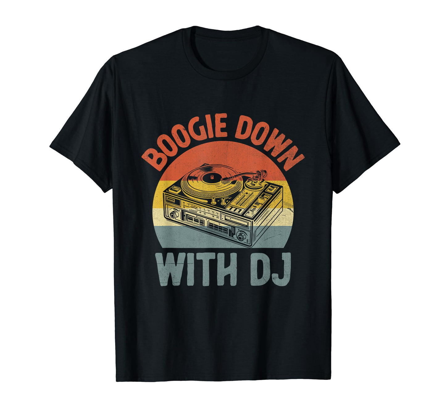 Funny Old School Dj Equipment Table T-Shirt - Unique Graphic for Adults - T-Shirt, Sweatshirt, Hoodie