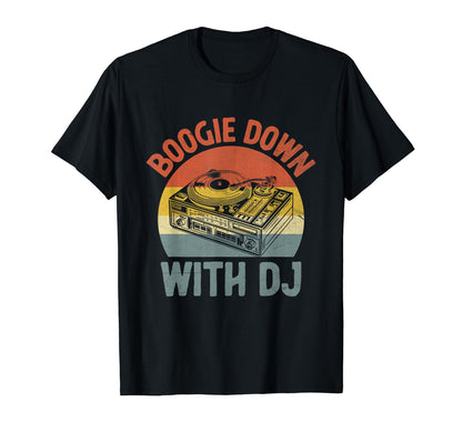 Funny Old School Dj Equipment Table T-Shirt - Unique Graphic for Adults - T-Shirt, Sweatshirt, Hoodie