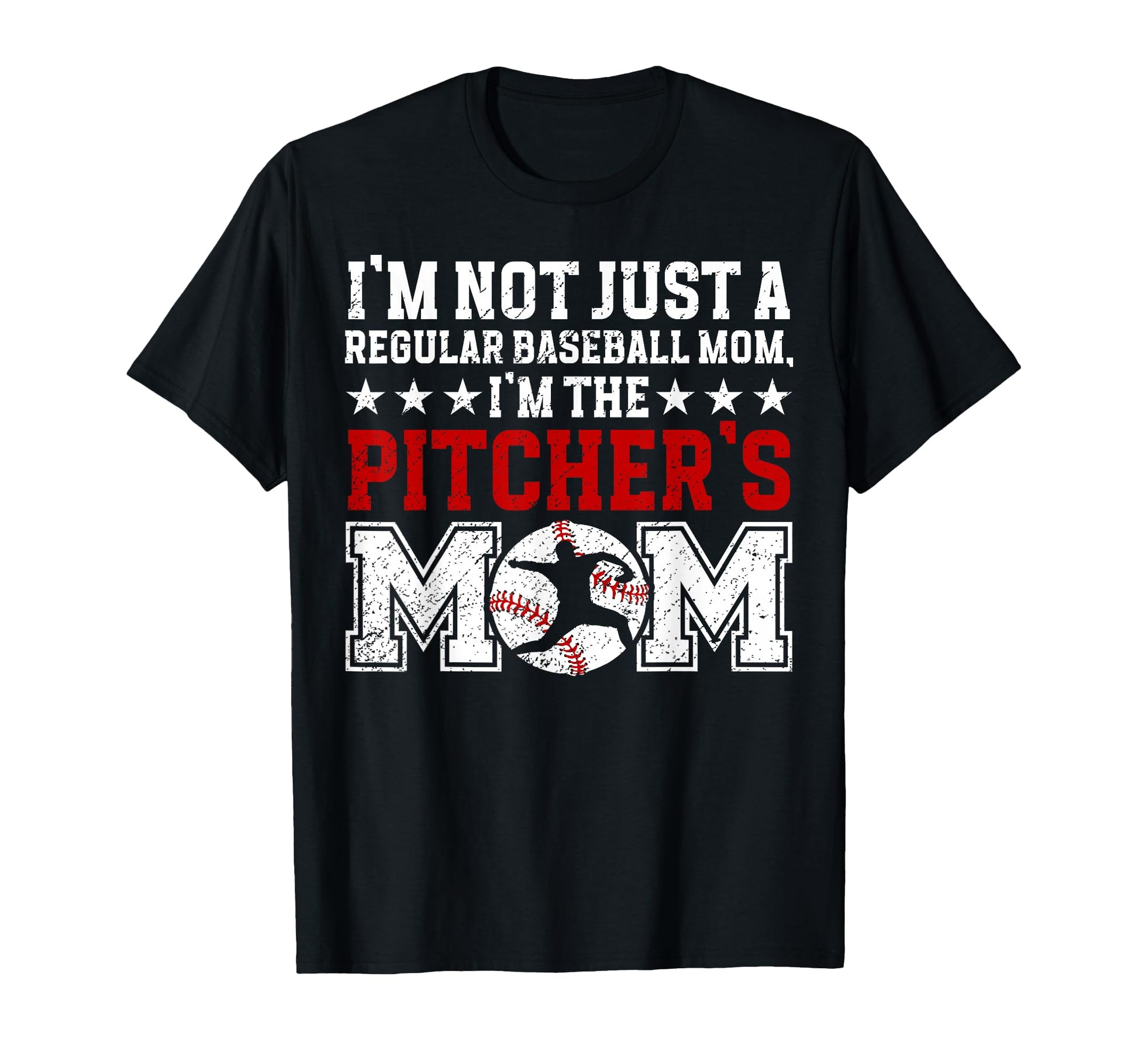 Im Baseball Pitcher Mom Baseball Pitcher T-Shirt - Trendy Graphic Unisex - T-Shirt, Sweatshirt, Hoodie