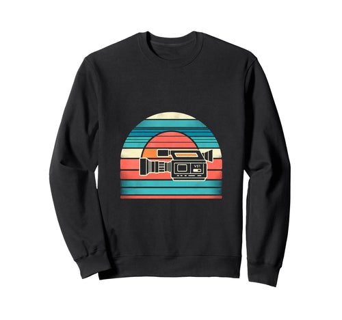 Video Camera Sunset Sweatshirt - Custom Art Print for Adults - T-Shirt, Sweatshirt, Hoodie