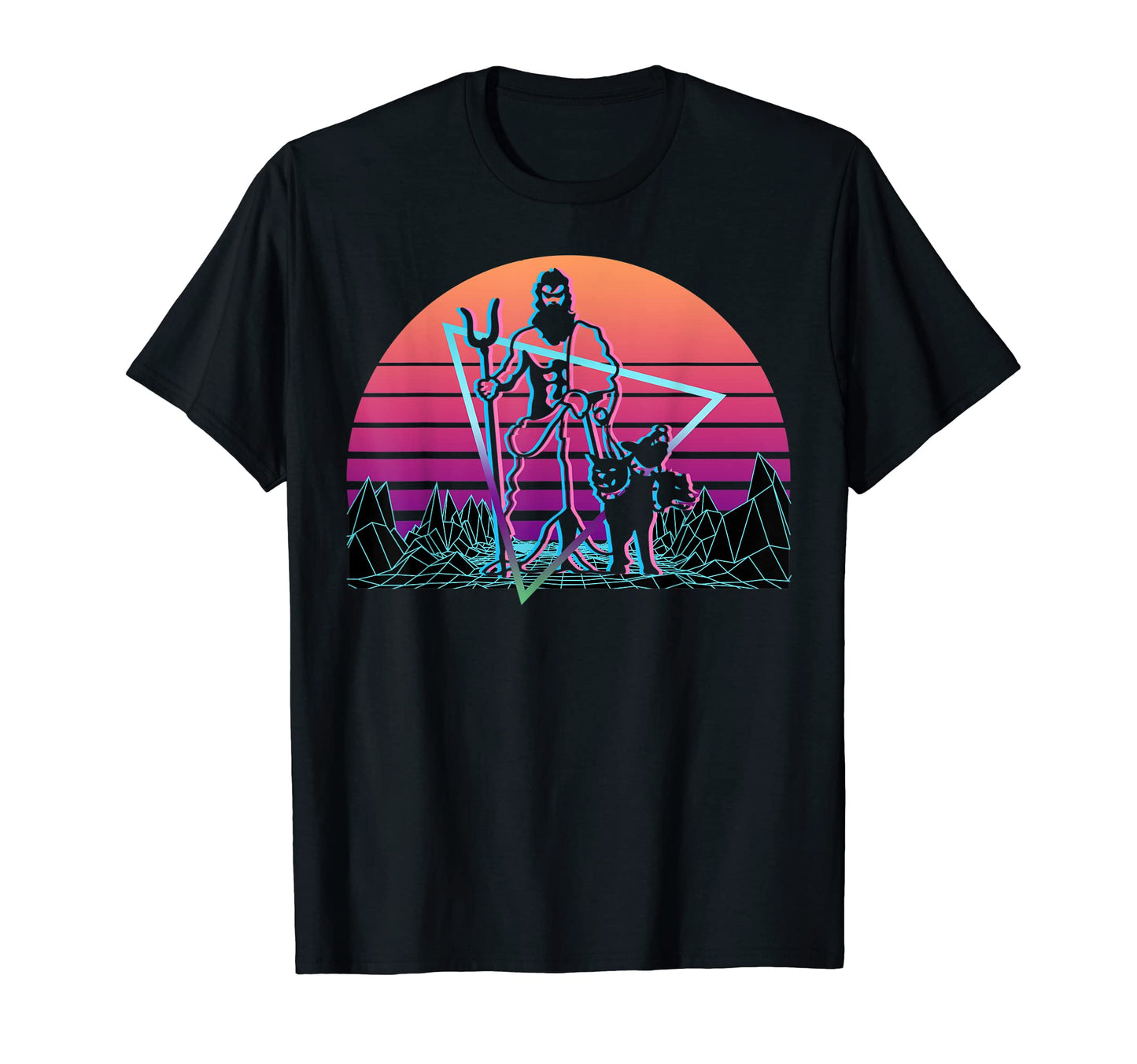 Hades Greek God Underworld Vaporwave T-Shirt - Unique Graphic Unisex - T-Shirt, Sweatshirt, Hoodie