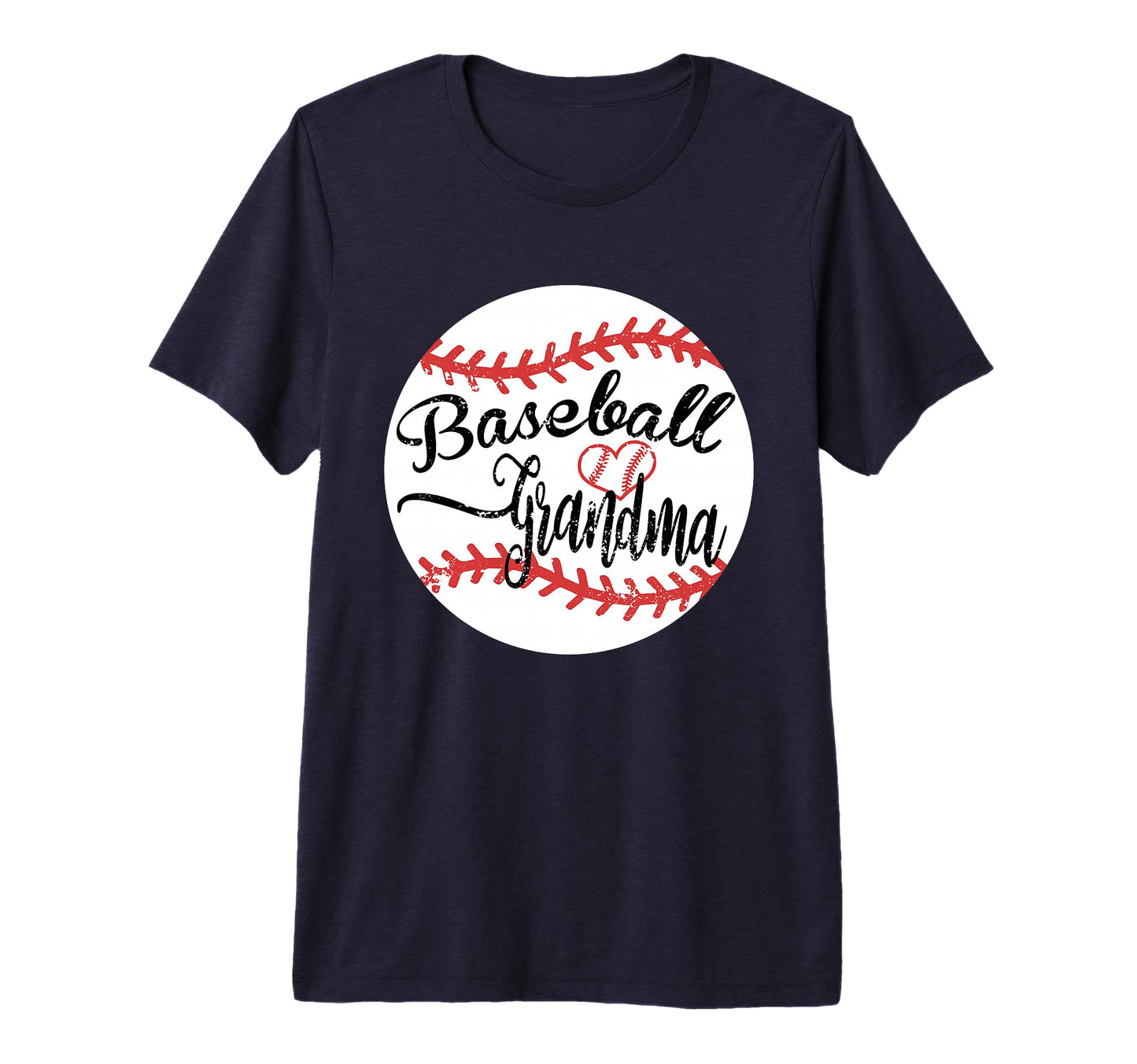 Proud Baseball Grandma Tri Blend T-Shirt - Novelty Apparel for Adults - T-Shirt, Sweatshirt, Hoodie