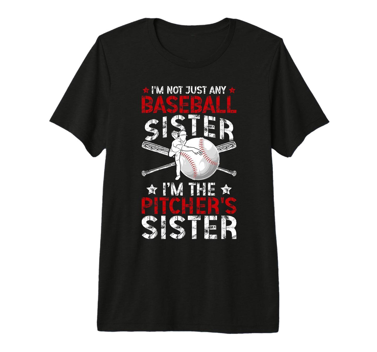 Im Baseball Pitcher Sister Baseball T-Shirt - Aesthetic Graphic Unisex - T-Shirt, Sweatshirt, Hoodie