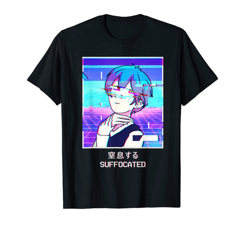 Emo Anime Japanese Vaporwave T-Shirt - Fun Novelty Design Men Women - T-Shirt, Sweatshirt, Hoodie