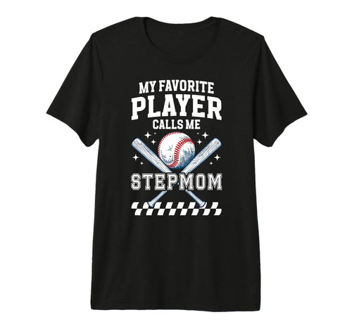 Proud Baseball Stepmom Baseball Player T-Shirt - Trendy Graphic for Adults - T-Shirt, Sweatshirt, Hoodie
