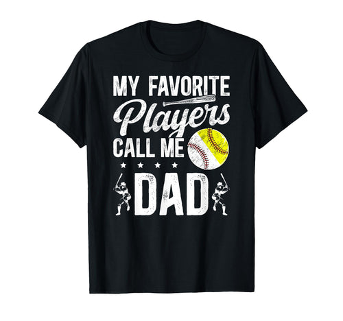 Favorite Players Call Me Dad Baseball T-Shirt - Novelty Apparel for Adults - T-Shirt, Sweatshirt, Hoodie