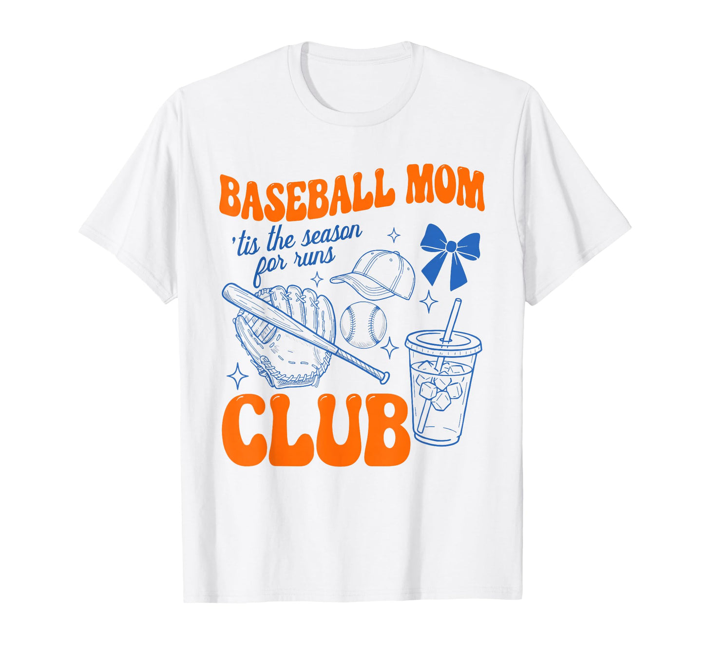Baseball Mom Club Tis Season Runs Funny T-Shirt - Unique Graphic Men Women - T-Shirt, Sweatshirt, Hoodie