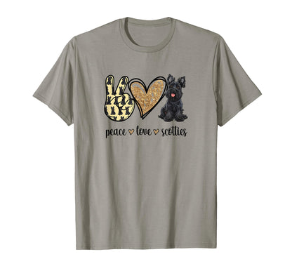 Funny Womens Peace Love Scottish T-Shirt - Unique Graphic for Adults - T-Shirt, Sweatshirt, Hoodie