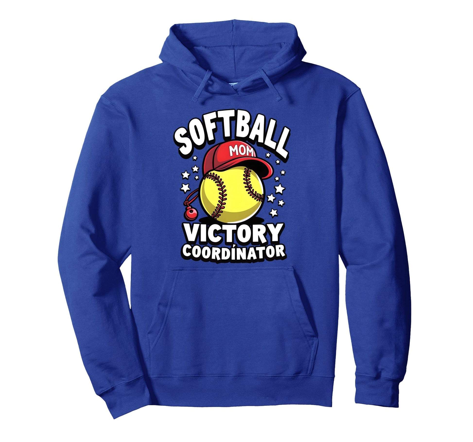 Softball Mom Victory Coordinator Hoodie - Custom Art Print for Adults - T-Shirt, Sweatshirt, Hoodie