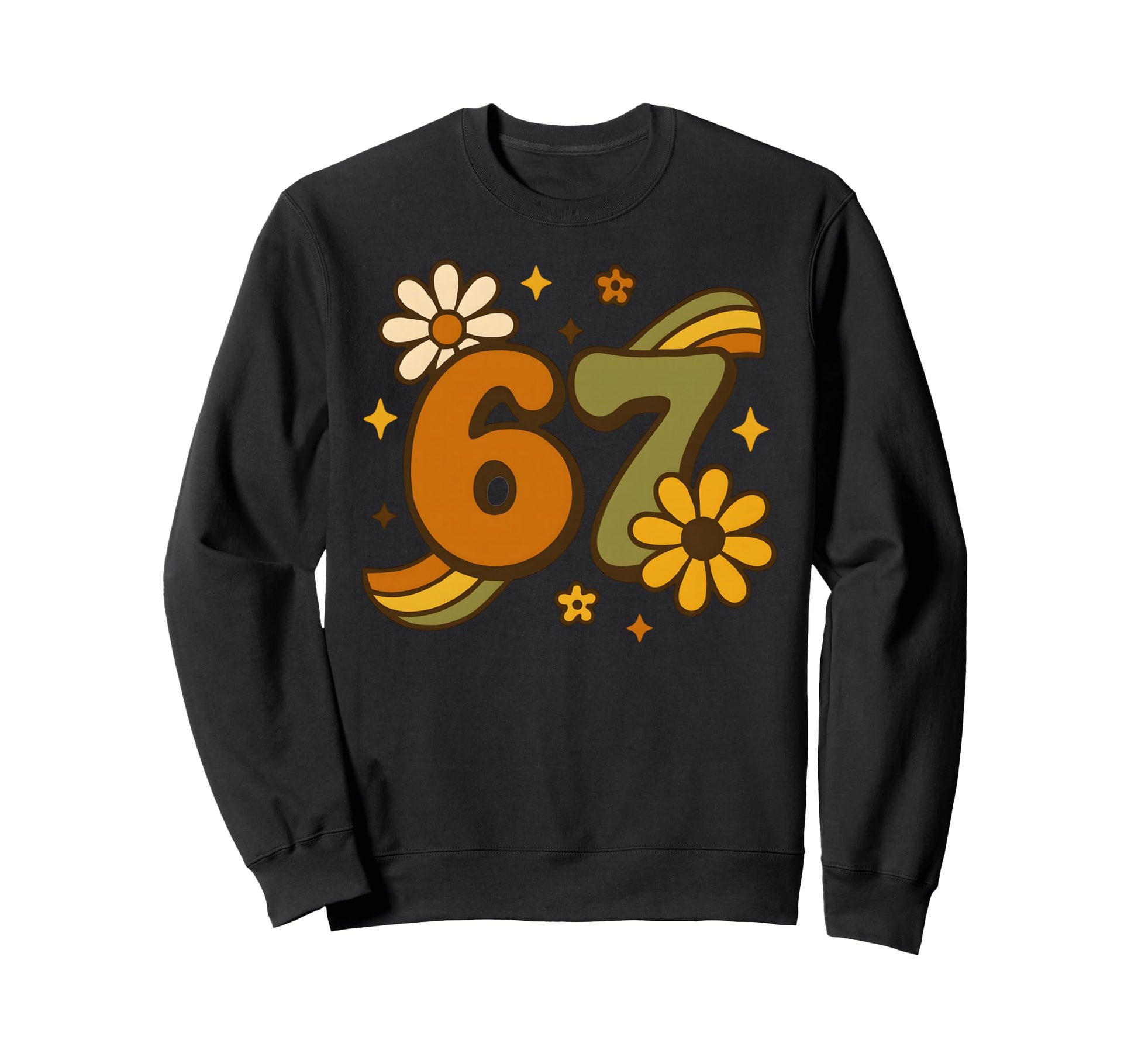 67 Meme Fall Autmn Groovy 70S Six Sweatshirt - Graphic Print for Adults - T-Shirt, Sweatshirt, Hoodie