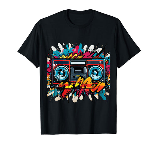 Urban Hip Hop Old School 80S 90S T-Shirt - Novelty Apparel for Adults - T-Shirt, Sweatshirt, Hoodie