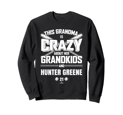 Grandma Crazy Hunter Greene Sweatshirt - Streetwear Style for Adults - T-Shirt, Sweatshirt, Hoodie