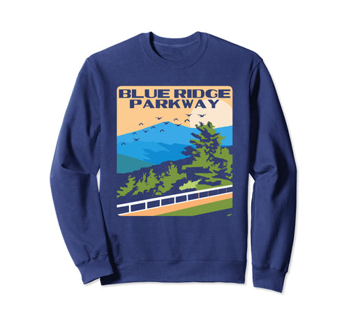 Blue Ridge Parkway Wpa National Sweatshirt - Custom Art Print Men Women - T-Shirt, Sweatshirt, Hoodie