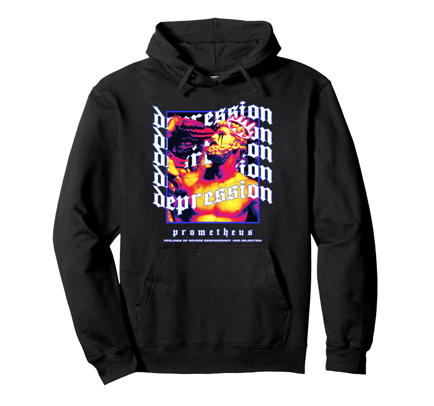 Prometheus Depression Greek Aesthetic Hoodie - Streetwear Style for Adults - T-Shirt, Sweatshirt, Hoodie