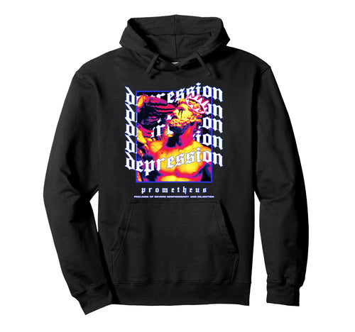 Prometheus Depression Greek Aesthetic Hoodie - Streetwear Style for Adults - T-Shirt, Sweatshirt, Hoodie