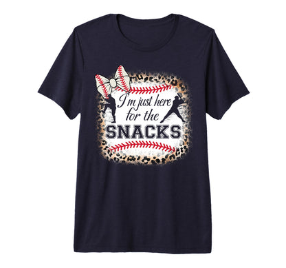 Baseball Im Just Here Snacks Funny T-Shirt - Aesthetic Graphic Unisex - T-Shirt, Sweatshirt, Hoodie