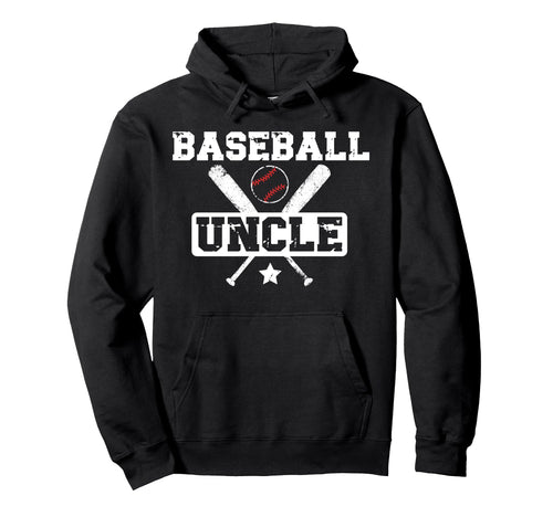 Baseball Uncle Proud Baseball Player Hoodie - Trendy Graphic for Adults - T-Shirt, Sweatshirt, Hoodie