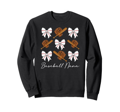 Baseball Nana Baseball Player Nana Sweatshirt - Novelty Apparel Unisex - T-Shirt, Sweatshirt, Hoodie