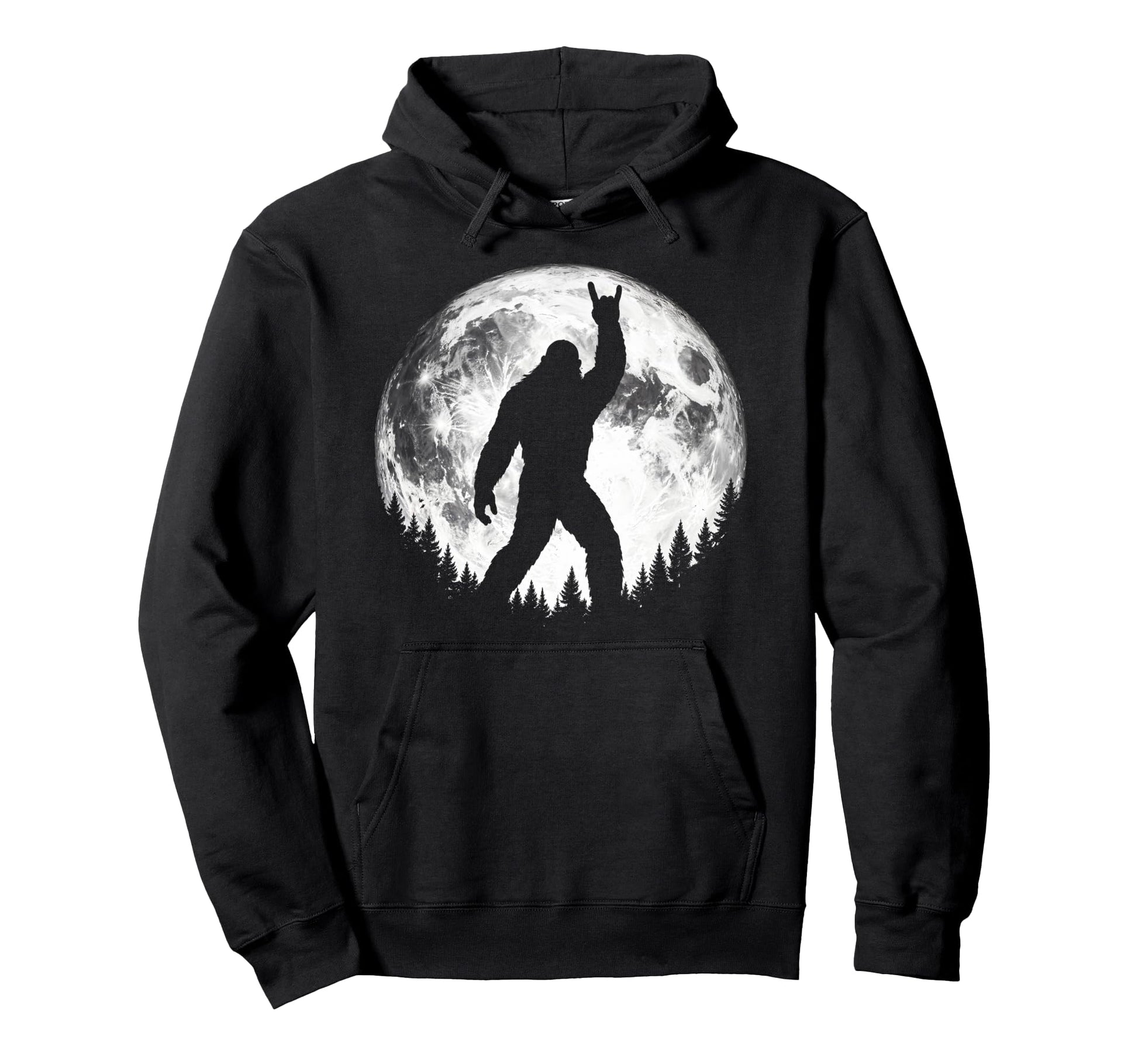 Bigfoot Silhouette Sasquatch Yeti Hoodie - Casual Everyday Wear Men Women - T-Shirt, Sweatshirt, Hoodie