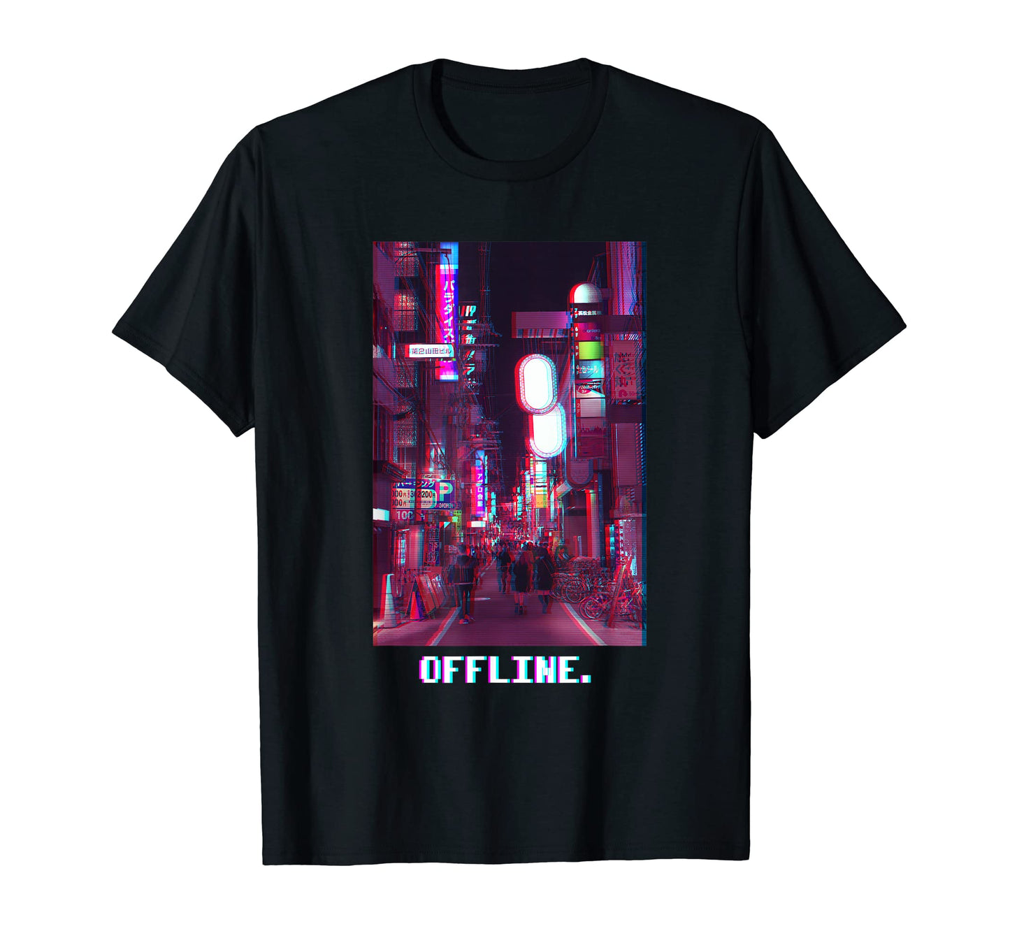 Offline Vaporwave Aesthetic Aesthetic T-Shirt - Novelty Apparel Men Women - T-Shirt, Sweatshirt, Hoodie