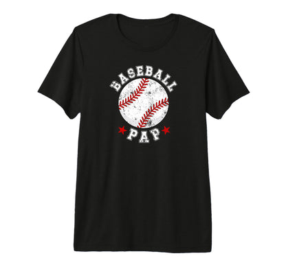 Mens Baseball Pap Grandpa Best Pap T-Shirt - Trendy Graphic Men Women - T-Shirt, Sweatshirt, Hoodie