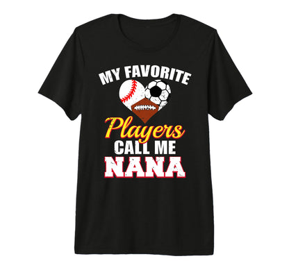 My Favorite Players Baseball Soccer T-Shirt - Unique Graphic Unisex - T-Shirt, Sweatshirt, Hoodie